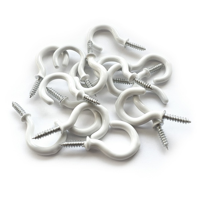 Plastic Coated Mug Cup Hooks - Ceiling Hooks