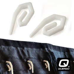 QUERGO White Curtain Hooks