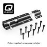 QUERGO Straight Tower Bolt Black 100mm (4")