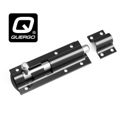 QUERGO Straight Tower Bolt Black 100mm (4")