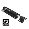 QUERGO Straight Tower Bolt Black 100mm (4")