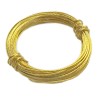 QUERGO Brass Picture Frame Wire, Picture Hanging Wire, 3.5 Metres (11.5 feet), 6kg (13lb) Breakweight