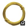 QUERGO Brass Picture Frame Wire, Picture Hanging Wire, 3.5 Metres (11.5 feet), 6kg (13lb) Breakweight