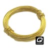 QUERGO Brass Picture Frame Wire, Picture Hanging Wire, 3.5 Metres (11.5 feet), 6kg (13lb) Breakweight