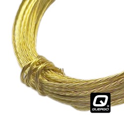 QUERGO Brass Picture Frame Wire, Picture Hanging Wire, 3.5 Metres (11.5 feet), 6kg (13lb) Breakweight