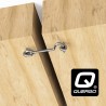 QUERGO Garden Gate Lock, Internal Door Latch, Door Hook Screw in