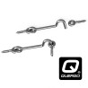 QUERGO Garden Gate Lock, Internal Door Latch, Door Hook Screw in